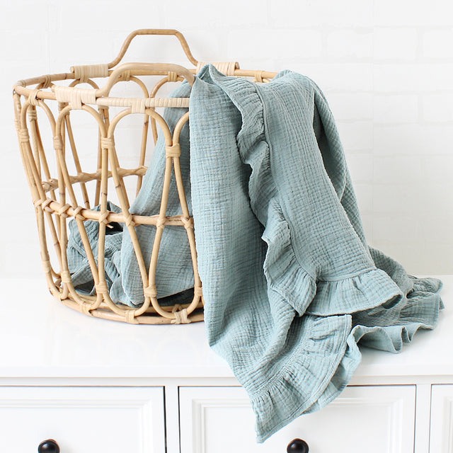 Ruffled Edge Blanket