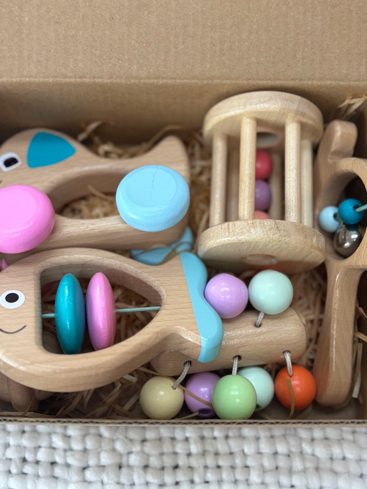 Rainbow Themed Rattle Set