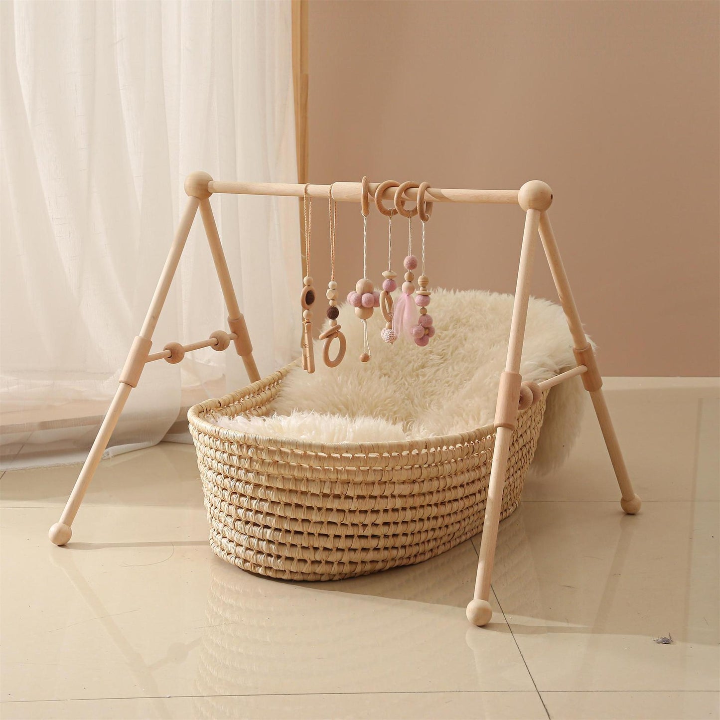 Wooden Newborn Gym Rack