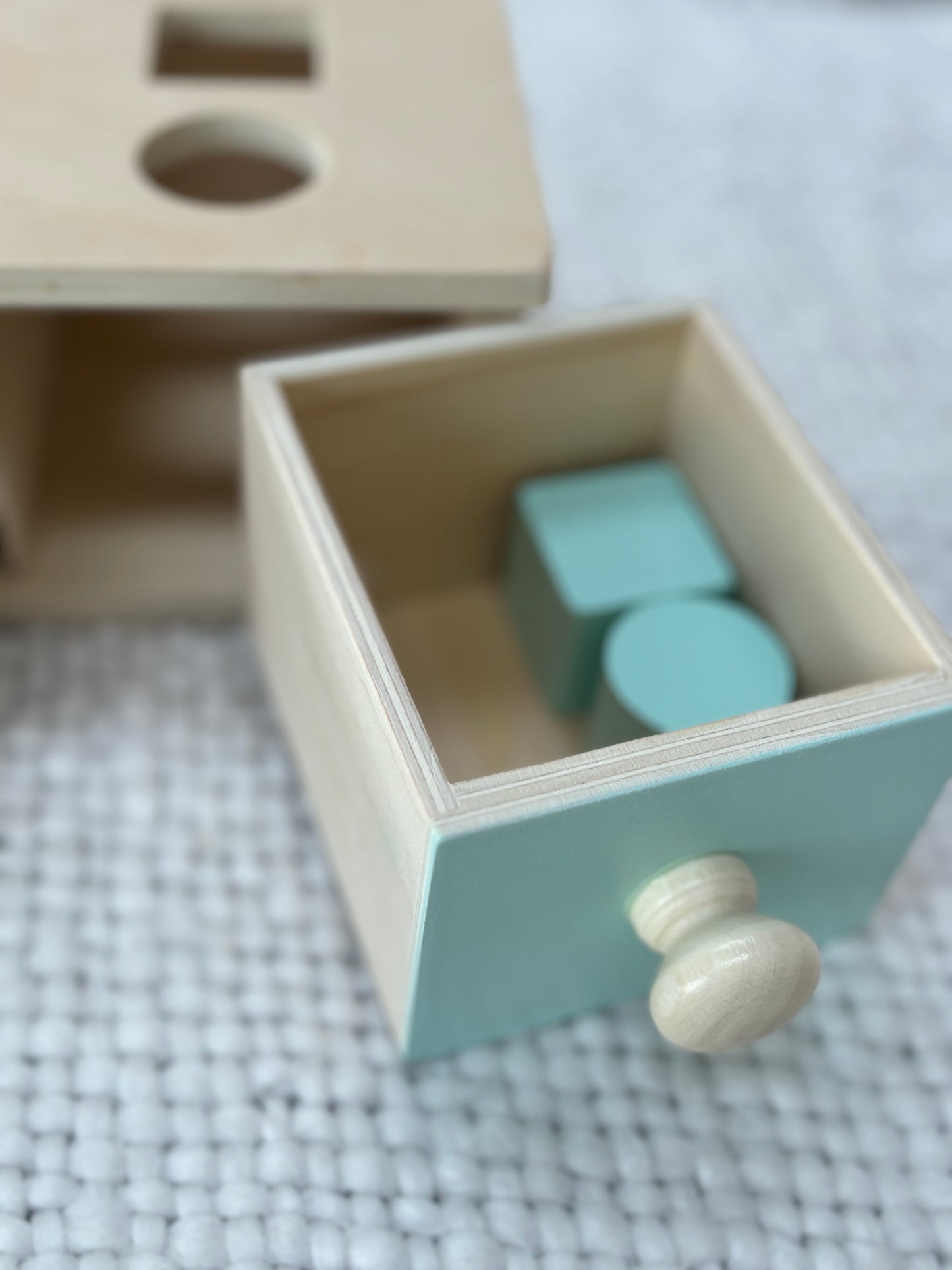 Wooden Montessori Drawer Target Box's