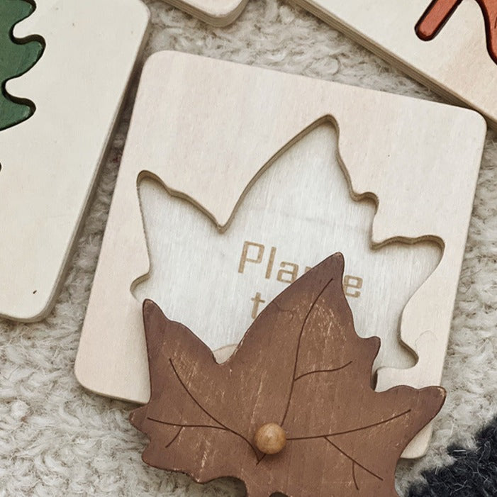 Wooden Leaf Puzzle