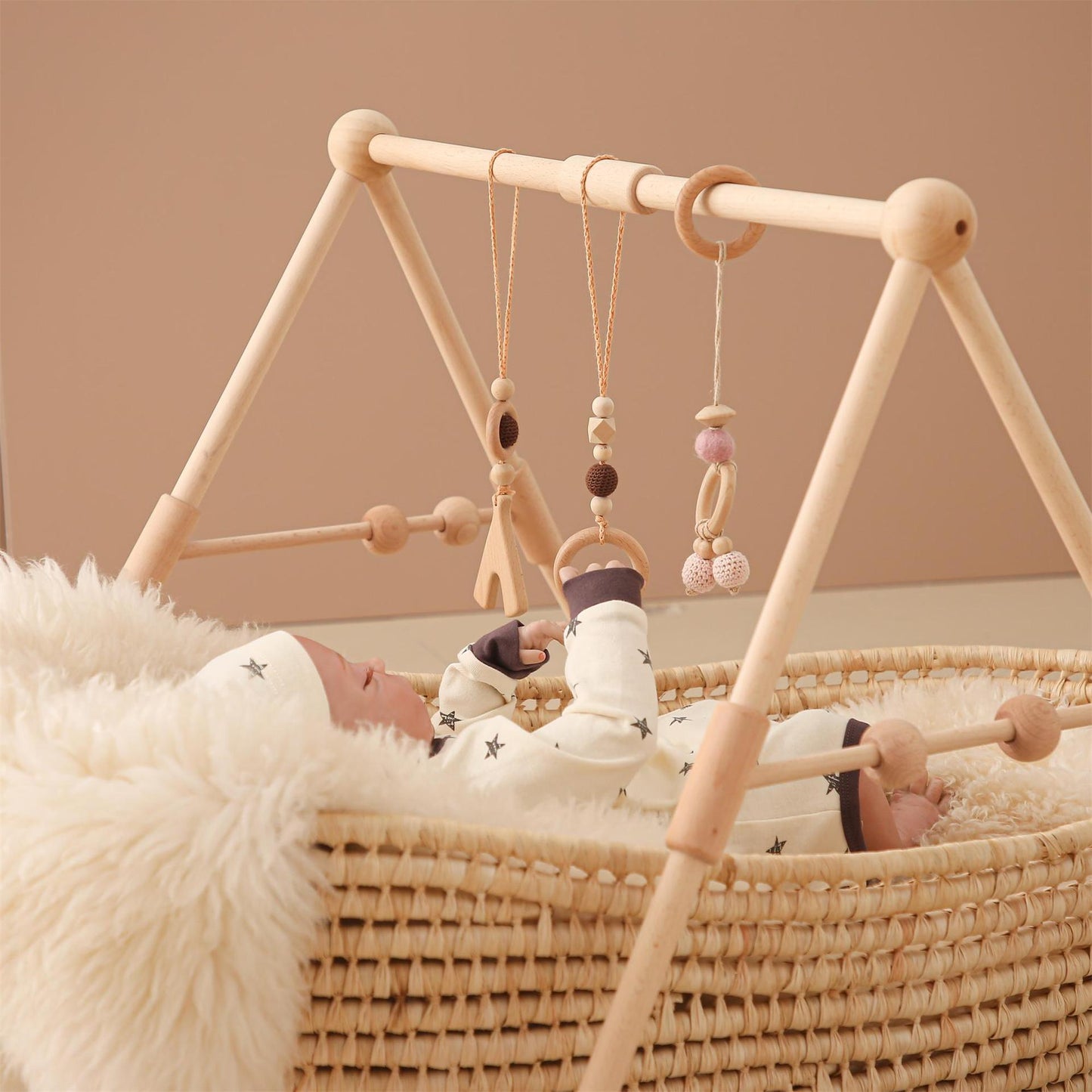 Wooden Newborn Gym Rack