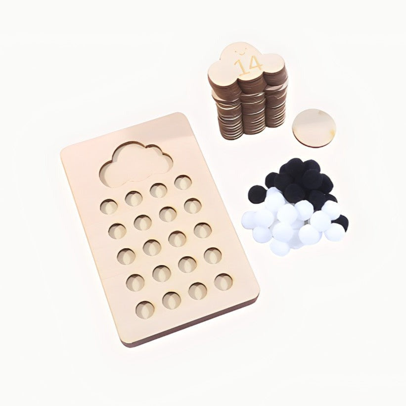 Wooden Cloud Numeracy Puzzle