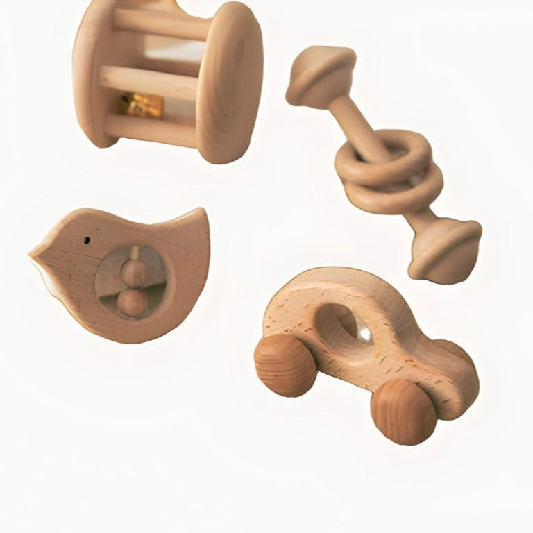 Wooden Rattle Toy Set