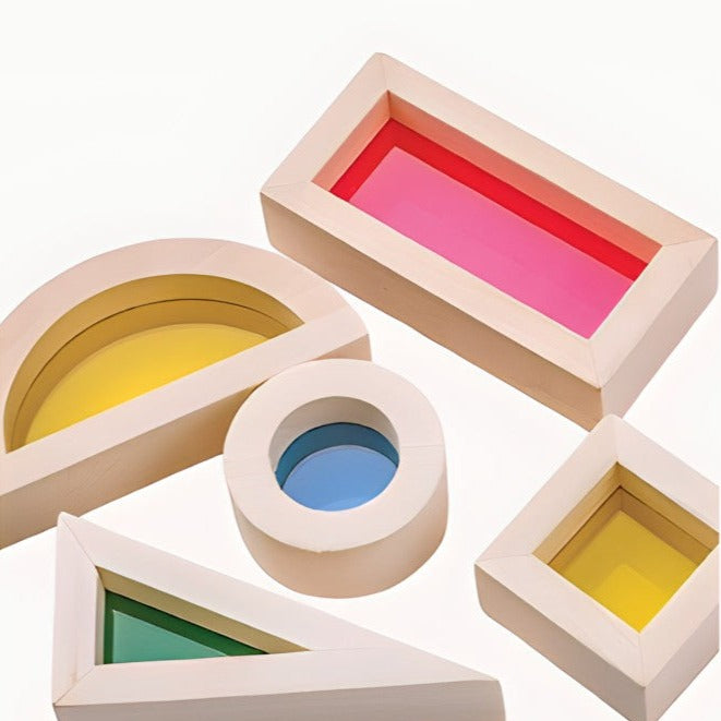 Wooden colourful blocks