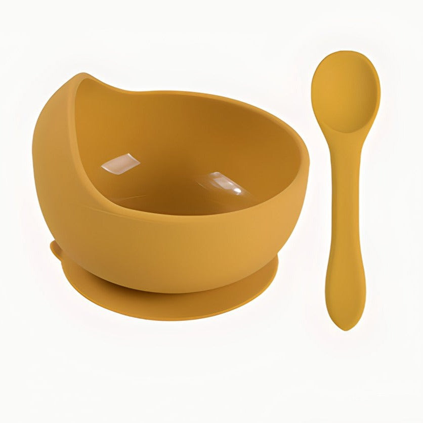 Silicone Suction Bowl And Spoon Set